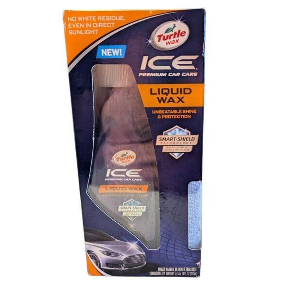 Turtle Wax Ice Premium Car Care Liquid Wax Kit 14 oz Shiny Clean Discontinued - Picture 1 of 8